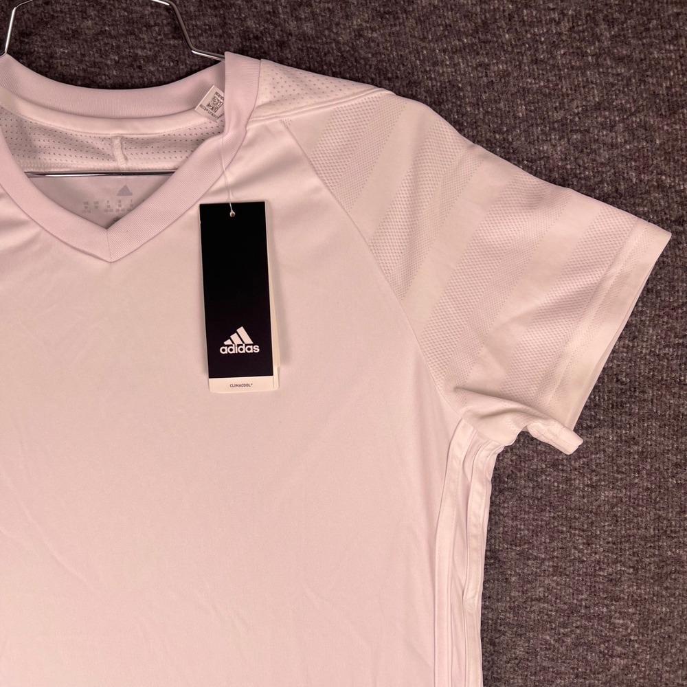 Adidas Tiro 17 Jersey Women's Medium White Short Sleeve ClimaCool Training Shirt - Picture 10 of 16